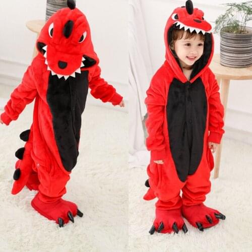 Children animal Cosplay Pajamas Rainbow Unicorn Onesie Winter Carnival For Kids Flannel Christmas Pajama Jumpsuit Pyjama 4-12