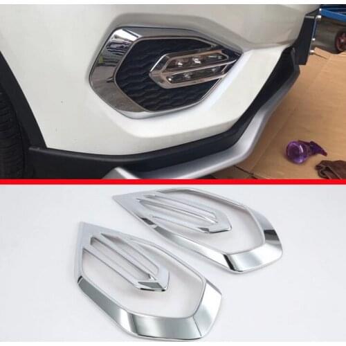 For Acura CDX 2017 2018 ABS Chrome Front Fog Light Lamp Cover Trim Molding Bezel Garnish