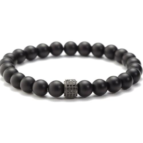 Skull 8mm bohemian multicolor Agate beads Chakra Reiki Buddha Yoga Bracelet elastic adjustable Volcanic Stone Bangles iok45