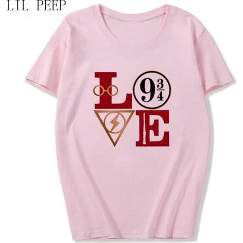 Cute Love printing T Shirt For Women Plus Size Xs-xl Casual Fashion Vintage Aesthetic Grunge Summer T-shirt