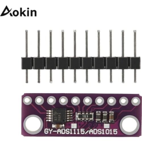 I2C ADS1115 ADS1015 16 Bit ADC 4 channel with Programmable Amplifier 2.0V to 5.5V RPi ADC module development board For Arduino