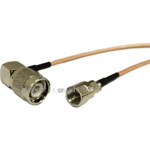 New Modem Coaxial Cable TNC Male Plug Right Angle To FME Male Plug Connector RG316 Cable Pigtail 15CM 6" Adapter