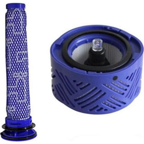 Pre & Post-Motor HEPA Filter Kit for Dyson V6 DC59 Vacuum Cleaner Parts # DY-96674101 & DY-96566101