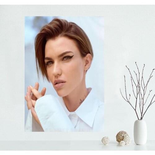 Nice Ruby Rose Canvas Poster Bedroom Home Decoration Wall Poster Art Print Silk Fabric Gift For Friend 50x75CM,60x90CM
