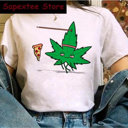 Hot Bong Weed Graphic Tees Men Kawaii Cartoon Harajuku Bong T-shirt Funny Weed T Shirt Unisex Fashion Summer Tops T-shirts Male