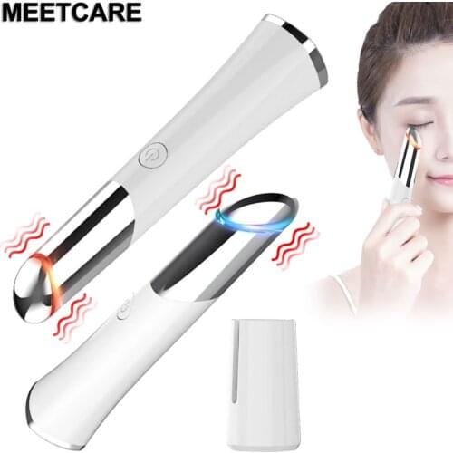 Cold Hot Sonic Eye Massager Rechargable Face Roller Eliminatiing Wrinkle Anti Aging Skin Lifting Moisturizing Magic Beauty Care