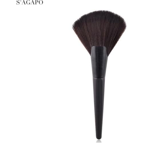 S'AGAPO 1PCS Advanced Loose Powder Foundation Brush Professional BB Cream Blush Makeup Brushes Honey powder beauty Makeup tools