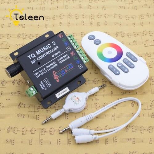 DC12V-24V 18A RGB Controller Wireless RF Touch Panel Dimmer RGB Remote Controller for 3528 5050 RGB LED Strip Light