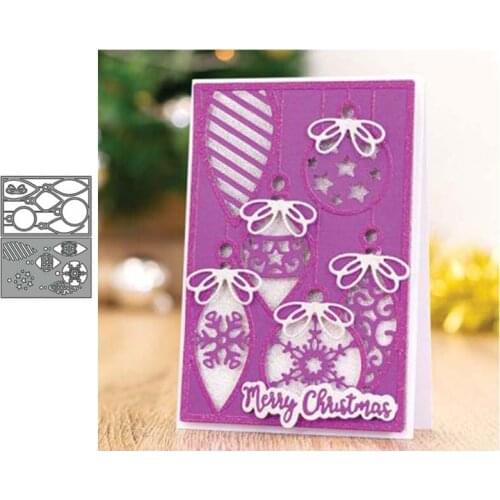 Christmas Lanterns Metal Cutting Dies Stencils for DIY Scrapbooking Decorative Crafts Supplies Embossing Paper Card New 2020 Die