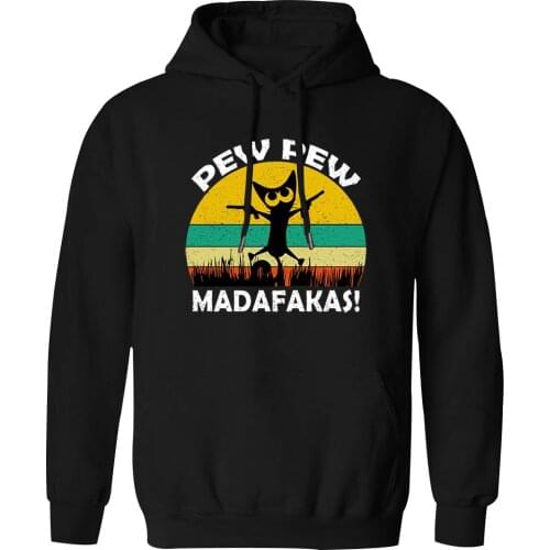 Hooded For Mens Pew Madafaka Cat Casual K-pop Sweatshirts and Hoodie Hipster Outwear Mans Clothing Autumn 2020 Tracksuits Homme