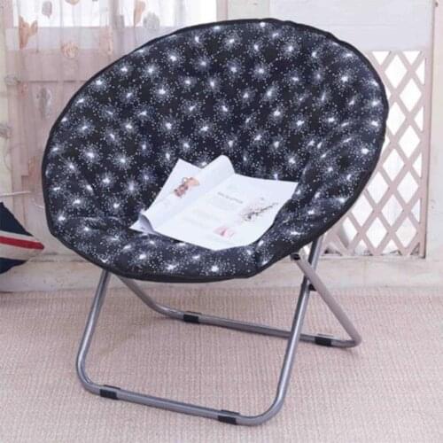 Folding moon chair lazy sun lounger radar chair recliner lunch break chair simple leisure chair