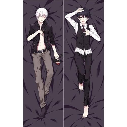 Tokyo Ghoul Kaneki Ken Pillow Case Cosplay Dakimakura Hugging Body