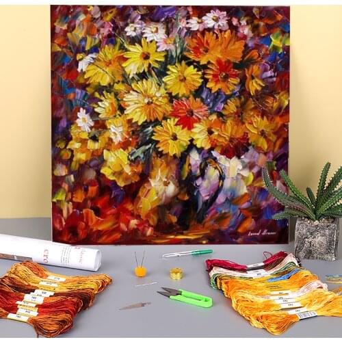 Triumph The Morning Printed Water-Soluble Canvas 11CT Cross-Stitch Patterns DIY Embroidery DMC Threads Painting Craft Gift