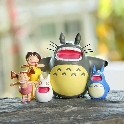 1pc Japanese Anime My Neighbor Totoros Mei Little Girl DIY Mini Figure Miniature Figurines Toys PVC Cartoon Animal Models Dolls
