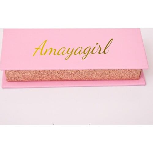 100pcs Custom False Eyelash Packaging Box customize Private Logo wholesale Mink Lash Boxes Faux Cils strip magnetic Case Empty