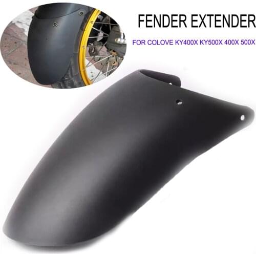 ABS Plastic Motorcycle Front Mudguard Fender Extender Extension For Colove KY400X KY500X KY 500X KY 400X