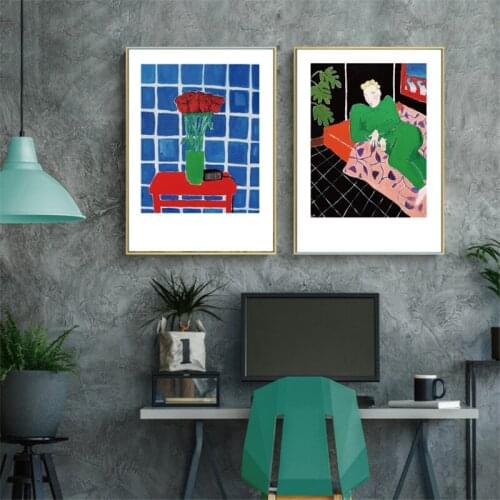 Abstract Fashion Figure Landscape Flower Tree Wall Art Canvas Painting Nordic Poster Prints Wall Pictures For Living Room Decor