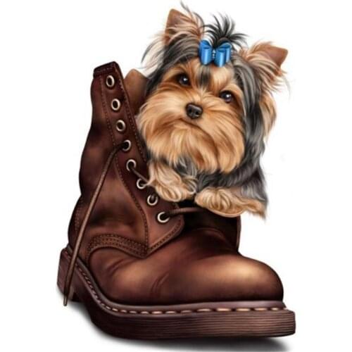 Animals diamond painting york terrier dog stones embroidery picture beauty girl mosaic sticker dimond tapestry poster wall paper