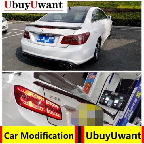 "Car Rear Trunk Spoiler Wing Boot Lip Carbon Fiber For 2008-2016 W207 C207 Benz E - Class Coupe Auto Accessories Car Styling "