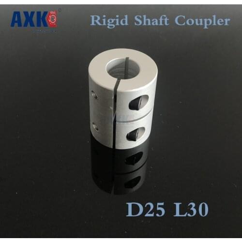 Axk Rigid Shaft Coupler Stepper Servo Motor Coupling 5mm, 6mm, 6.35mm, .25 1/4 Inch, 10mm, 12mm, 12.7mm, .5 1/2 D25 L30mm Cnc