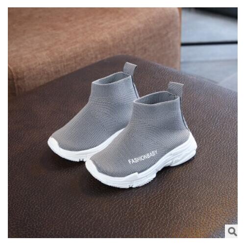 Children casual shoes 2020 male female sneaker child high elastic foot wrapping snow boots kids knitted socks shoes baby shoes