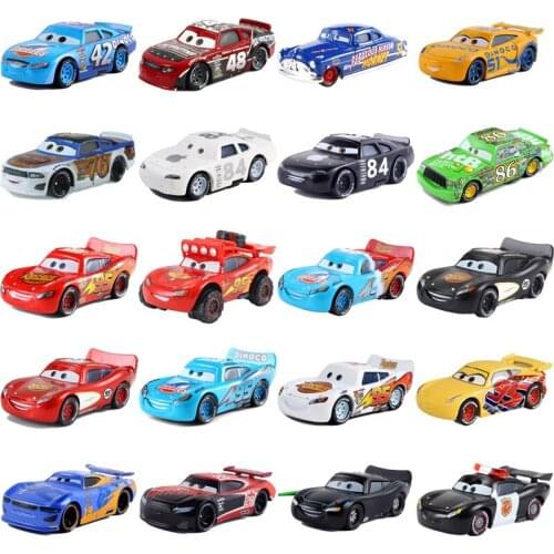 Disney Pixar cars 2 cars 3 Lightning McQueen Jackson Storm Dr. Blue Sky Childrens birthday Gifts Die-cast Metal Alloy Toy Cars