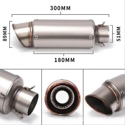 Motorcycle left and right side exhaust pipe gp project exhaust muffler with db killer escape moto for Z1000 MT07 09 Z800 R6 R3