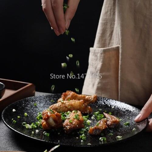 Hotel Ceramic Tableware Japanese Dishes Soup Dishes Household Western Dishes Set Tables Fruit Dishes Large Discs