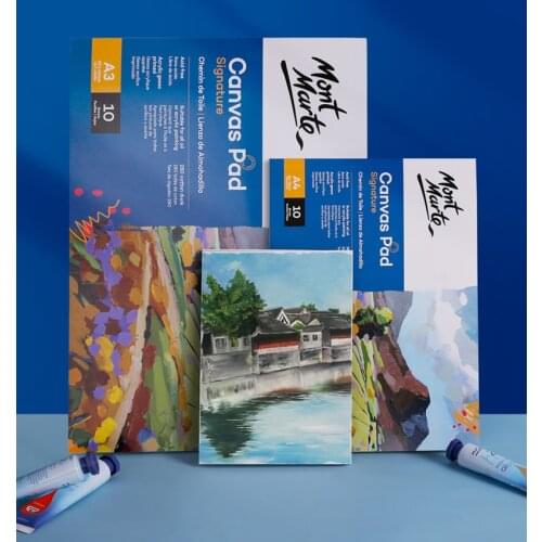 10 Sheets/Book Blank Canvas For Painting Acrylic Oil Painting Canvas Pad Waterproof Art Supplies For Artist