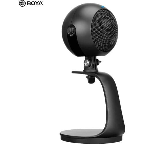 PM300 Cardioid Microphone Desktop Mic Real Time Monitoring Mute Function with Type-C to USB-A/Type-C Cable for Phone Computer