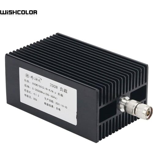 Wishcolor 200W Coaxial Dummy Load 50 Ohm N-Type Male Connector DC-3G High Quality For Walkie Talkie Car Radio