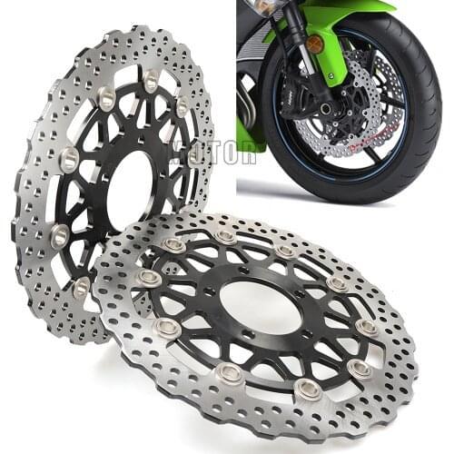 2PCS High Quanlity For Kawasaki Z800 Z 800 2013-2015 2014 Motorcycle Accessories Front Floating Brake Disc Rotor Brake Disk Set