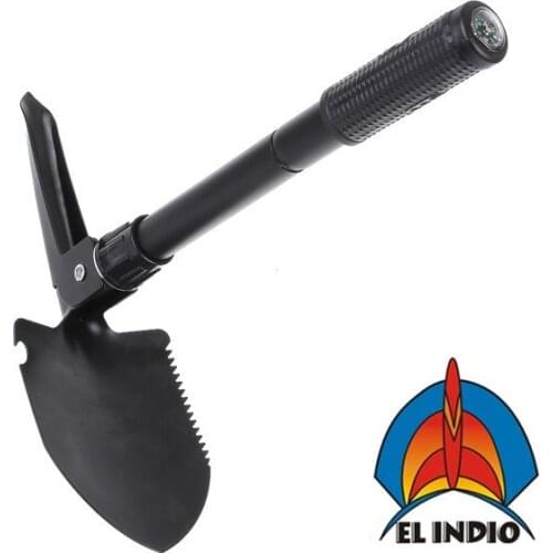 EL INDIO Multi-Function Military Folding Shovel Camping Shovel Pickaxe small size