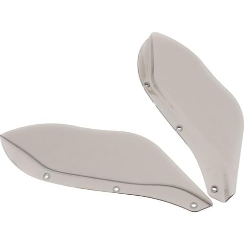 Motorcycle Smoke Plastic Fairing Side Wing Windshield Air Deflector Mount Kit For Harley Touring Glide FLHR FLHT FLHX 1996-2013