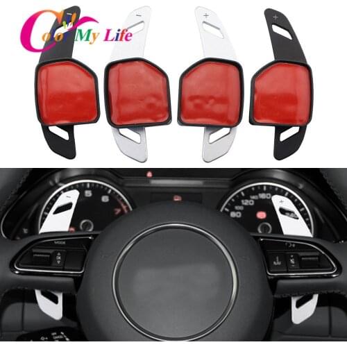 Color My Life Car Steering Wheel Paddle Extension Shifters Shift Sticker for Audi A3 S3 A4 S4 B8 A5 S5 A6 S6 A8 R8 Q5 Q7 RS6 A1