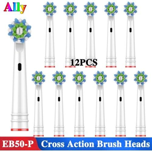 EB50 Cross action Toothbrush Heads for Braun Oral b Vitality Triumph P4000 P2000 OC18 OC19 OC20 Electric Toothbrush Heads