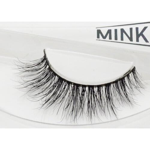 Visofree 3D Mink Eyelashes Upper Lashes 100% Real Mink Strip Eyelashes Handmade Crossing Mink Eye Lashes Extension A13