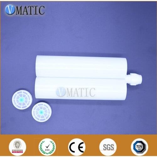 Free Shipping Top-Rated Quality 600ml/cc 1:1 Plastic Ab Glue Cartridge With Piston
