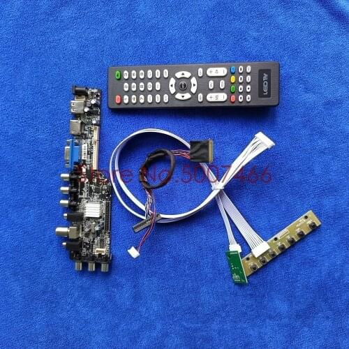 Fit CLAA156WB11A CLAA156WB13A 3663 TV digital AV VGA USB DVB screen 40 pin LVDS 1366*768 upgrade LCD drive board DIY Kit