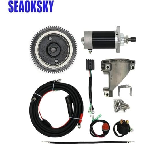 Outboard motor Rear Control Change to Electric Start Engine Kit for YAMAHA 4 stroke 9.9HP Outboard Motor(New Style)