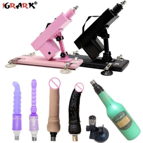 Sex Machine With Big Dildo Penis Anal Butt Plug Sex Toys for Woman Men Automatic Powerful Vibrator Female Masturbator Adult Game
