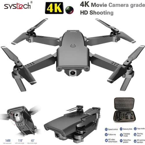 Systech S8 foldable rc drones with camera hd 4k profesional with optical flow position rc helictoper toys for children