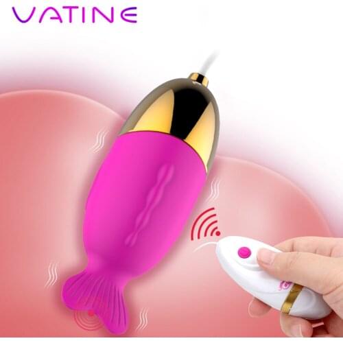 VATINE 12 Speeds Clitoris Stimulator Powerful Vibrating Egg Tounge Licking Vibrator Sex Toys for Women G Spot Massager