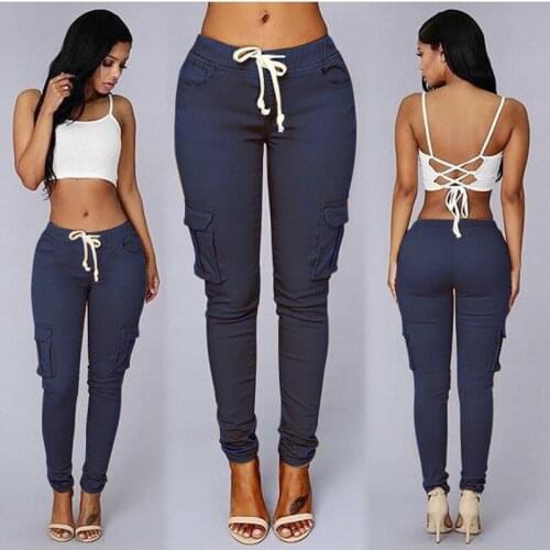 High Quality Sales Good Elastic Nice Material Packets Pencil 2019 New Design Casual Soft Hot Skinny Women Ladies Pants