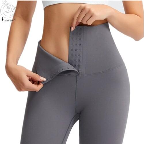 Yushuhua Women Corset Yoga Leggings No Front Seam Buttery Soft Woman Workout Leggins Pant for Gym Sports Fitness Yoga pants
