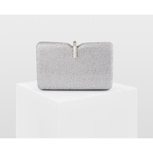 Silver Green Pink Red Champagne Gold Black Blue Colorful Diamond Women Party Purse Crystal Lady Wedding Clutch Bag Handbag Prom