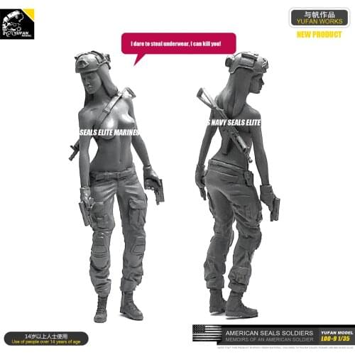 1/35 American Navy Seal Resinite Woman Loo-09