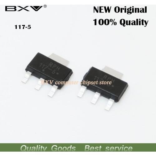10pcs/lot NCP1117ST50T3G regulated 5V NCP1117 new original SOT-223