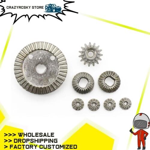 1x Zinc Alloy Differential Gear Set For Front Or Rear For Rc Hobby Model Car 1/18 Wltoys A959 A969 A979 K929