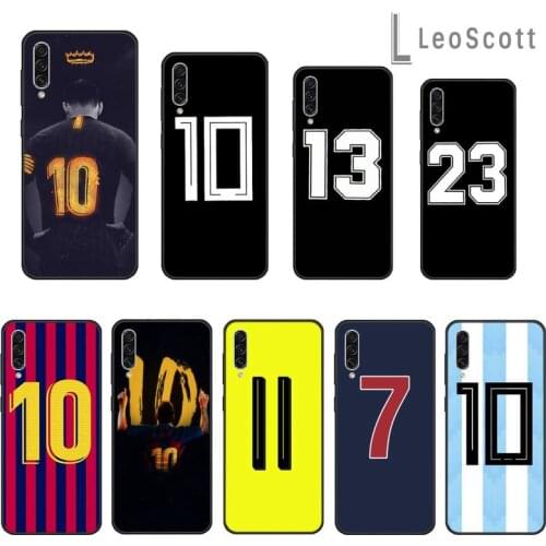 Football lucky numbers Painted Phone Case For Samsung A20 A30 30s A40 A7 2018 J2 J7 prime J4 Plus S5 Note 9 10 Plus